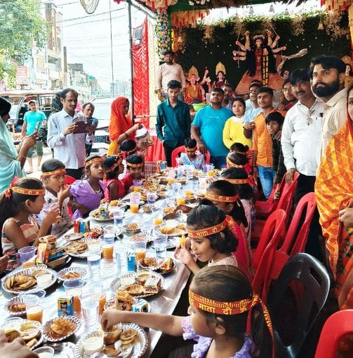 Havan, Kanya Bhoj and Bhandara along with the worship of Maa Siddhidatri