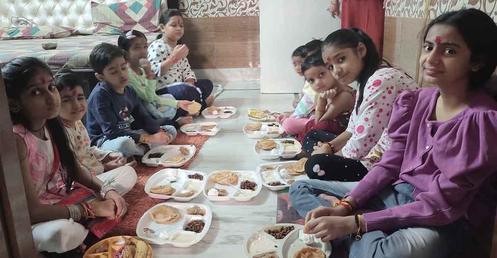 Navratri festival celebrated at Bhimeshwari temple, devotees compete for Kanjak puja
