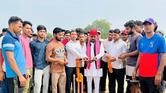 Mubarakpur team won the match