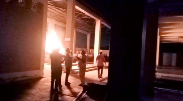 The cable of the crematorium of Kachla is blown, the generator does not run.