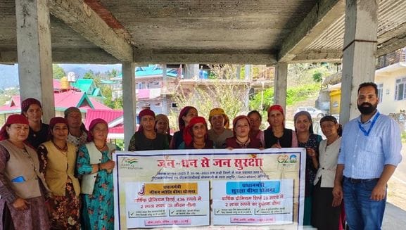 Women in Bonda were made aware about financial inclusion.