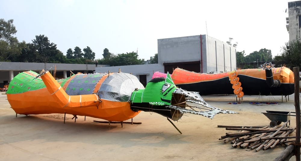 The burning of Ravana effigy will take place today amidst tight security arrangements.