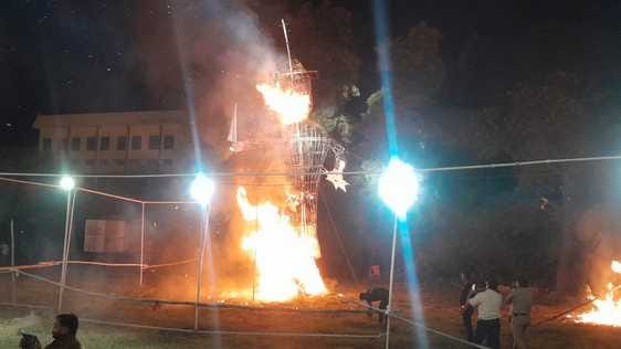 The slaying of Ravana marked the victory of good over evil.