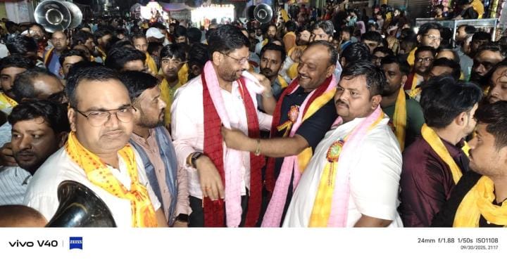 Shri Akrurji's procession took place in Nauhjheel