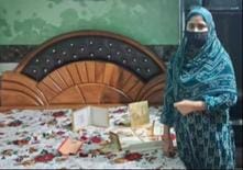 Thieves ransacked a locked house