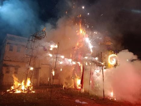 Lord Ram burnt the effigy of Ravana in Champawat.