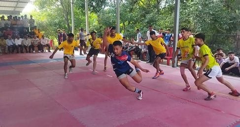 In volleyball, Gagret Zone defeated Una and Haroli defeated Bangana.