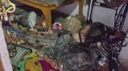 Cylinder caught fire while cooking, goods burnt