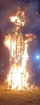 Meghnad's effigy was burnt in Bahjoi