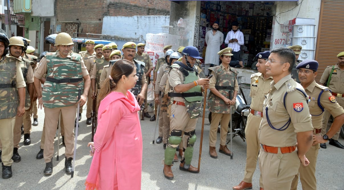The district remained on alert regarding Friday prayers.