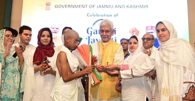Srinagar, LG Manoj Sinha, Gave Tribute to Father of Nation, Gandhi Jayanti