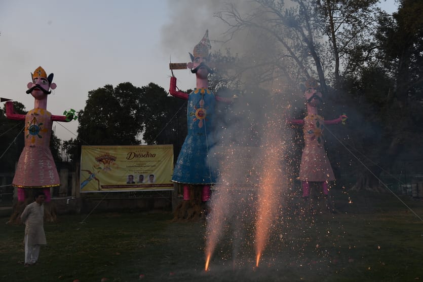 Srinagar, Dusehrra , Celebrate, Durga Pooja Shobha Yatra , Lal Chowk