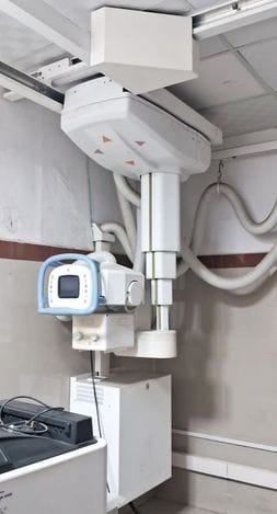 A large X-ray machine has been lying defunct in the district hospital for a year.