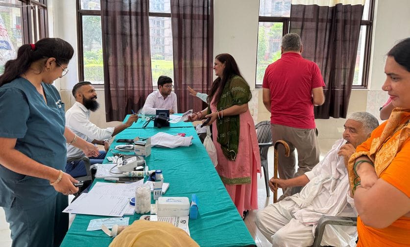 Health check-up camp organised on World Elderly Day