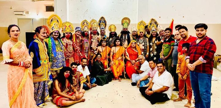 Tableaux taken out on Ramlila festival
