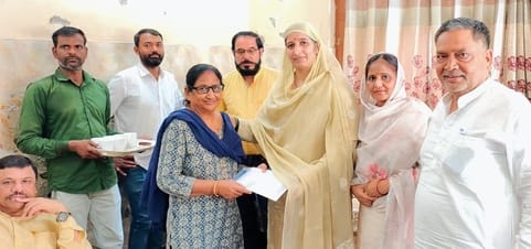 201 people underwent check-up at the camp, 70 received glasses