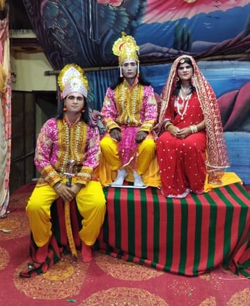 The coronation of Shri Ram after his return to Ayodhya