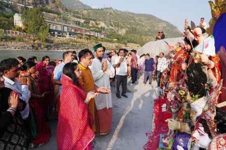 Navratri festival concluded at Jhakri project