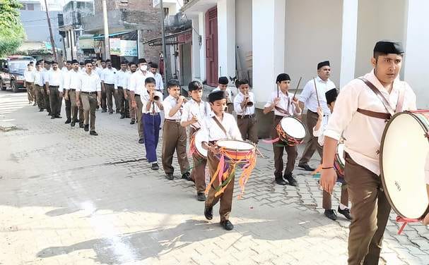 RSS celebrated its 100th foundation day in Kanth.