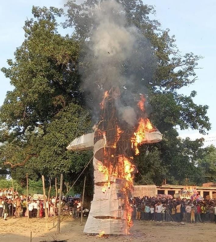 Burning of Ravana on Dussehra: The light of truth dispels the darkness of evil