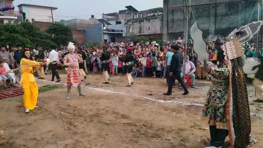 Ravana of ego burnt with the chant of Shri Ram