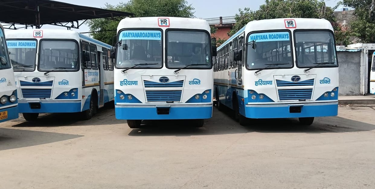 8 new busses reached in dadri depot