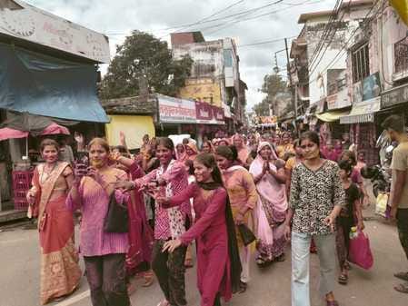 Immersion of Durga idols was done with great pomp