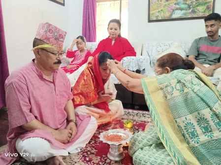 Took the blessings of the elders by getting vaccinated