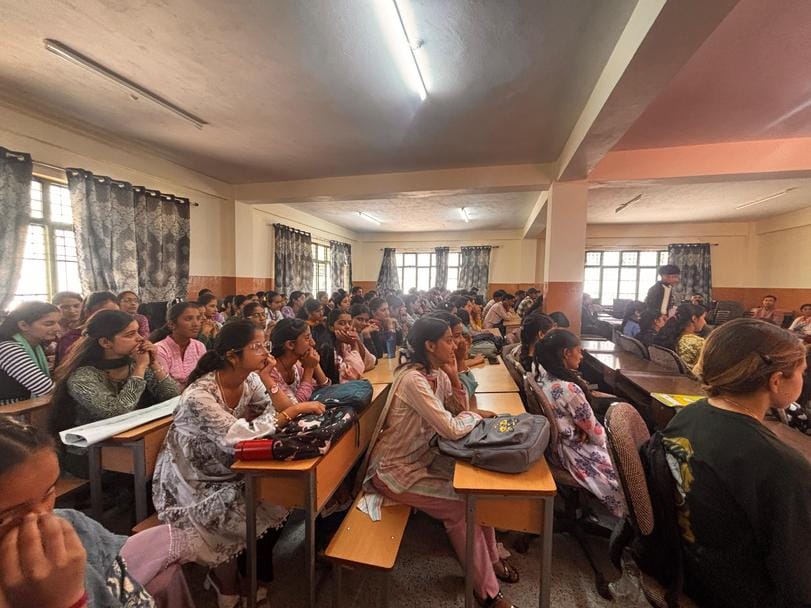 BA first year student Lalita tops in speech competition