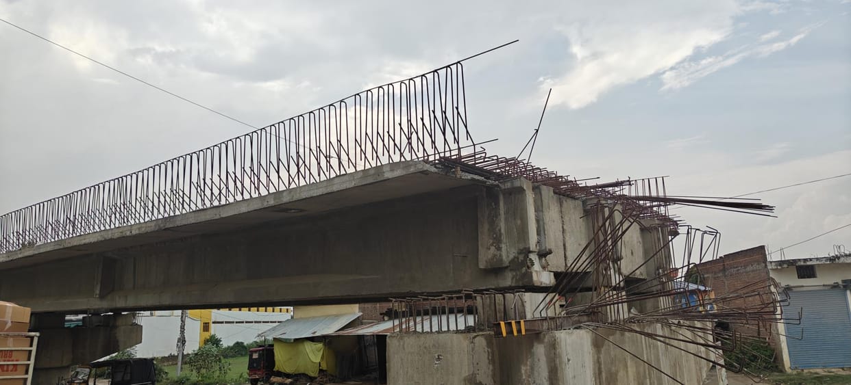 Overbridge construction picks up pace.