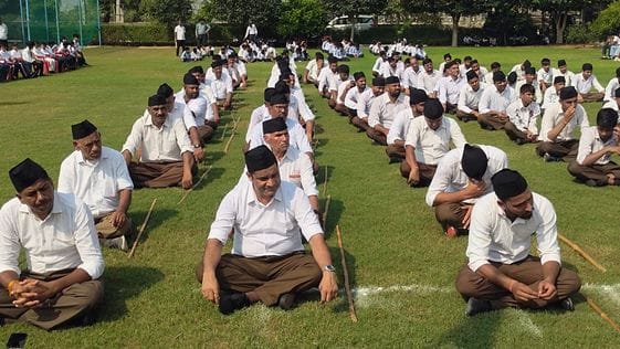 Volunteers performed weapon worship in village Naamwan.
