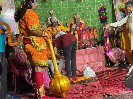 Shri Ram returned to Ayodhya after fourteen years of exile.