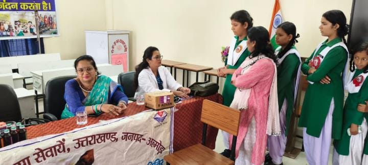 Health check-up of girl students
