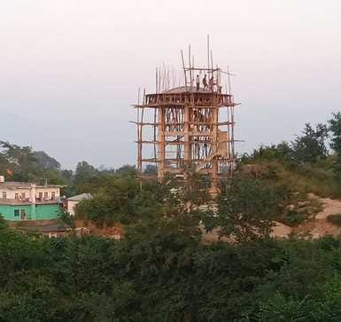 An overhead tank of 60,000 litre capacity is being constructed in Ladrour, to address water shortage.