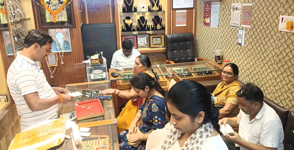 The bullion market is buzzing with activity ahead of Karva Chauth