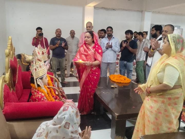 Lord Shri Ram's coronation took place amidst Vedic chants.