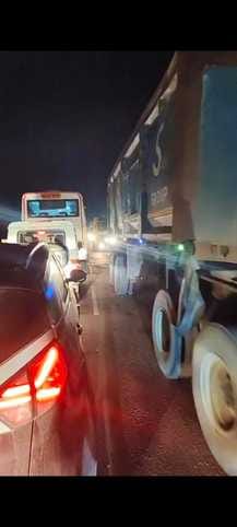 Kanpur-Sagar highway was jammed for nine hours