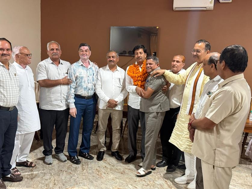 Dinesh Chauhan became the president of Haryana United School Association Rai.