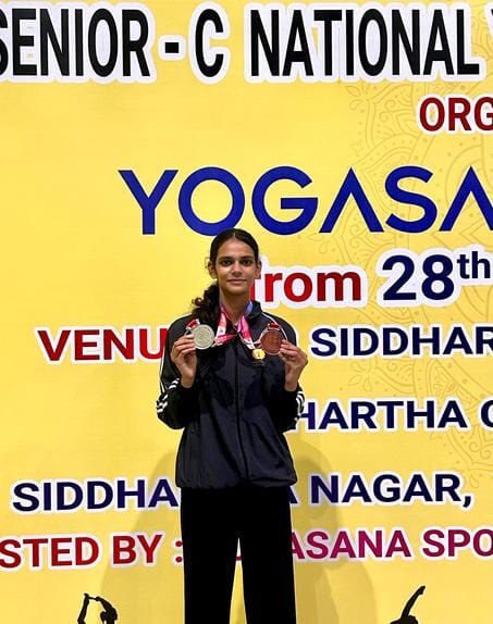 Srishti Dahiya shines in Yogasana Championship, wins two medals
