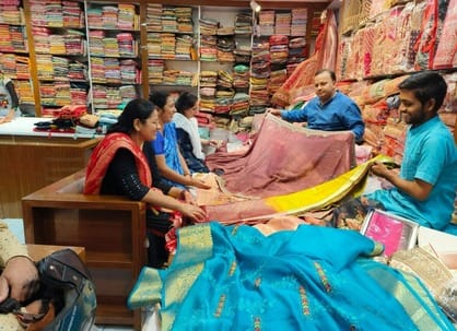 Karwa Chauth...women are liking Jaipuria and Georgette sarees