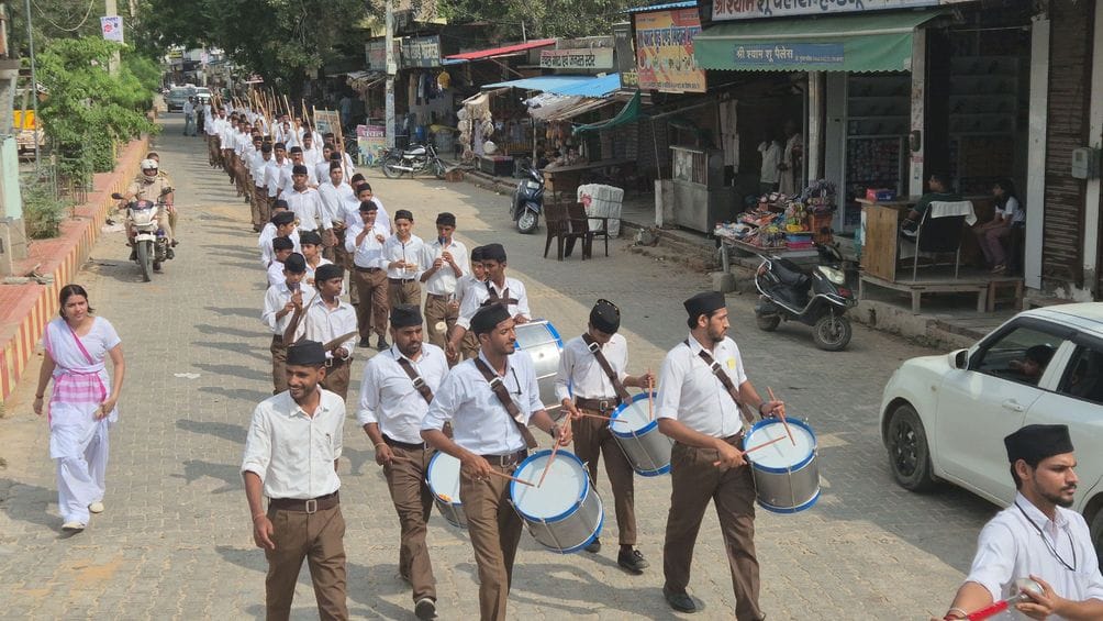 Path Sanchalan organized on completion of 100 years of Sangh