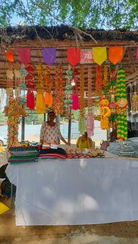 Women from four self-help groups reached the Surajkund fair.