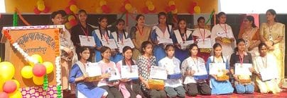 Meritorious girl students were honoured