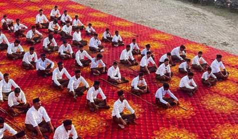 The aim of the Sangh is to work towards nation building.