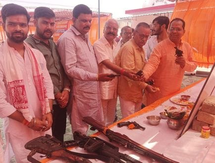 Kshatriya community performed weapon worship