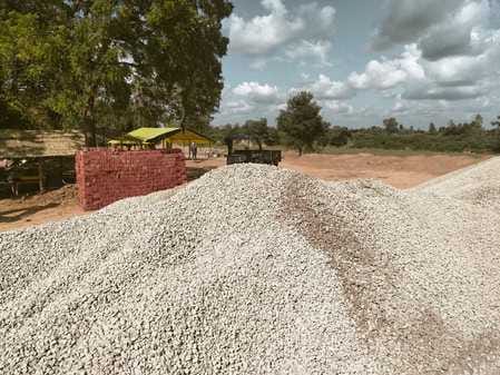 Immediate help will be available in case of fire... A modern fire station is being built on Gola Road