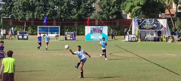 Second day of Chaudhary Kadam Singh Memorial Football Tournament at The Aryans School