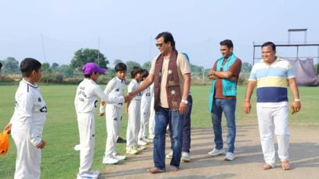 Ranji player Mrityunjay gave tips to young cricketers