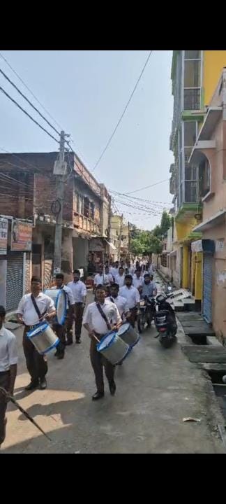 The discipline of the volunteers was evident during the RSS march.