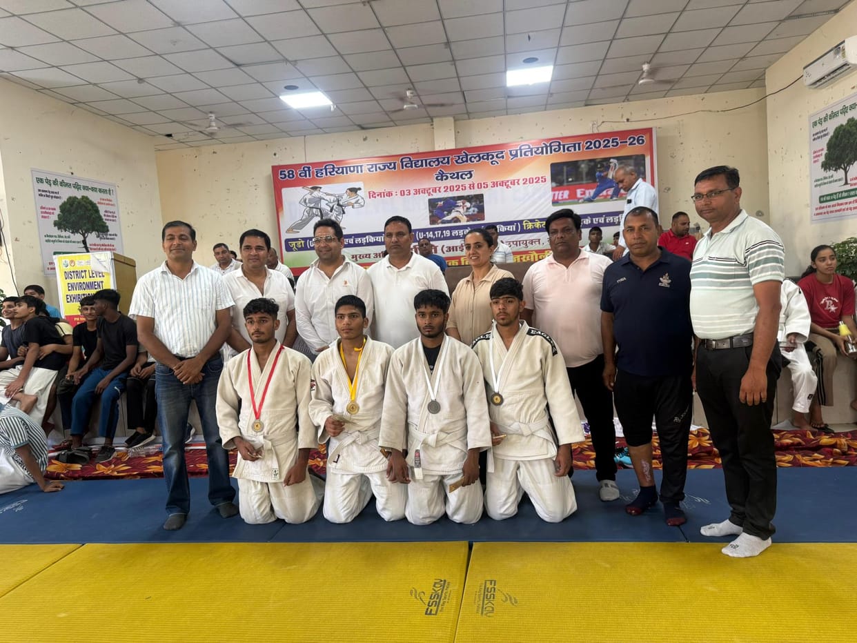 Hisar players shine in the state-level judo competition, winning 6 medals including 4 gold.